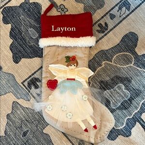 Pottery Barn Kids retired fairy woodlands stocking.
